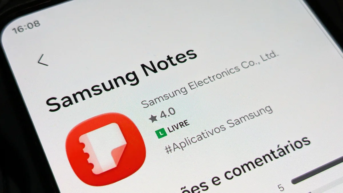 Imagem da matéria: Samsung Notes passa a avisar quando texto é criado por IA; veja como será