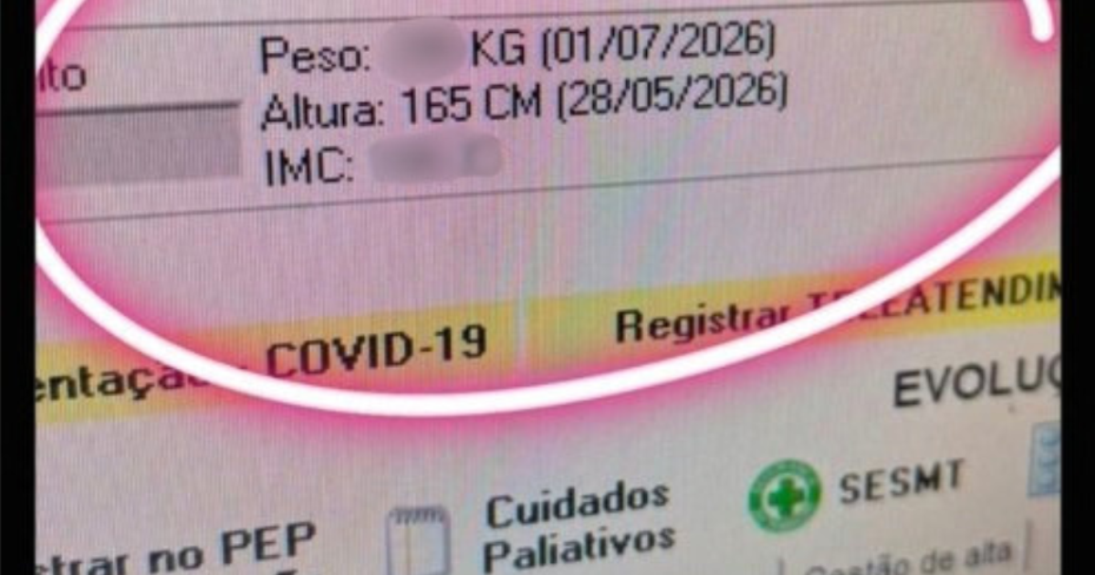 Médico divulga prontuário e ironiza paciente com sobrepeso nas redes sociais