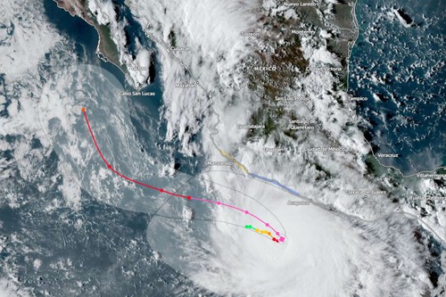 Imagem da matéria: Polo já é o segundo furacão mais forte do Pacífico Oriental: apenas Patricia o supera, que atingiu terra em 2015.