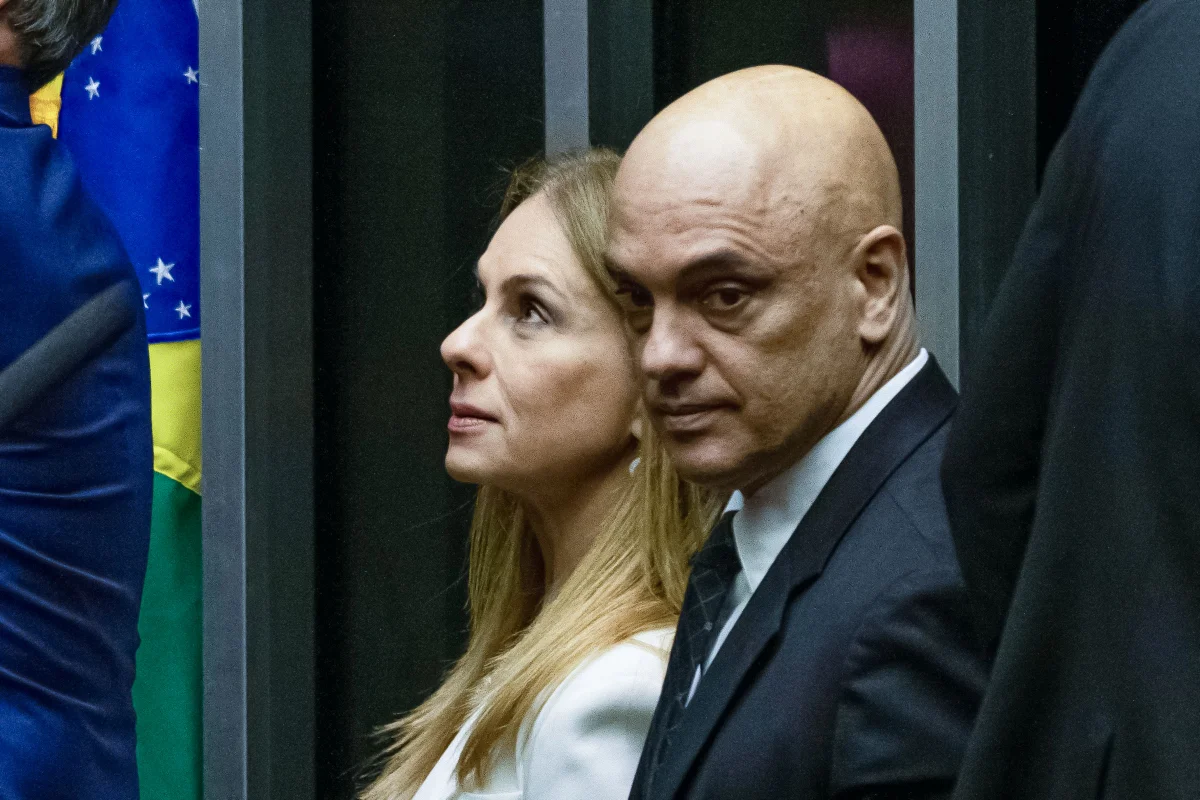 Ministro do STF Alexandre de Moraes e sua esposa, Viviane Barci de Moraes metrópoles