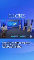Debate PE: Raquel Lyra (PSD) pergunta sobre o Agreste a Ivan Moraes (PSOL)