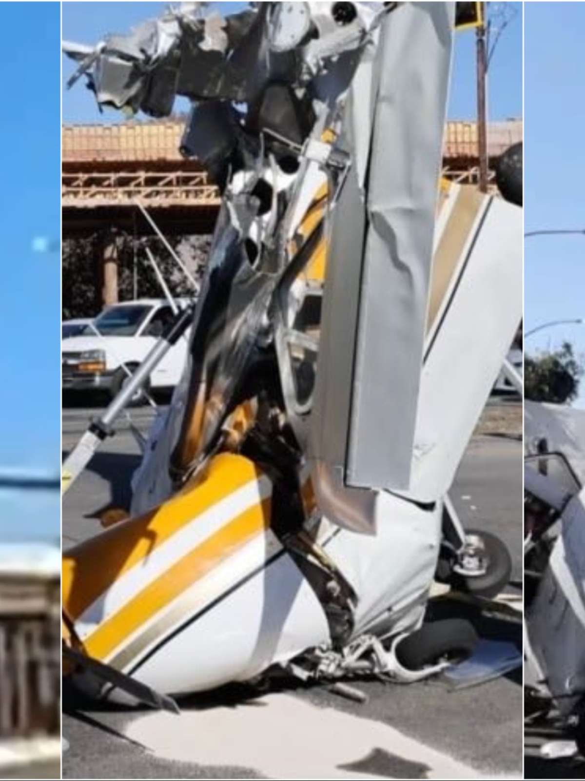 Avião de pequeno porte cai no meio de avenida e quase atinge carros nos EUA; veja vídeo