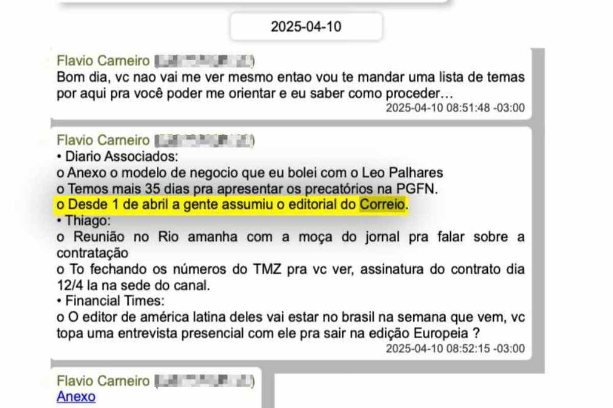 Vorcaro e sócio assinaram compra do Correio Braziliense: "A gente assumiu o editorial"