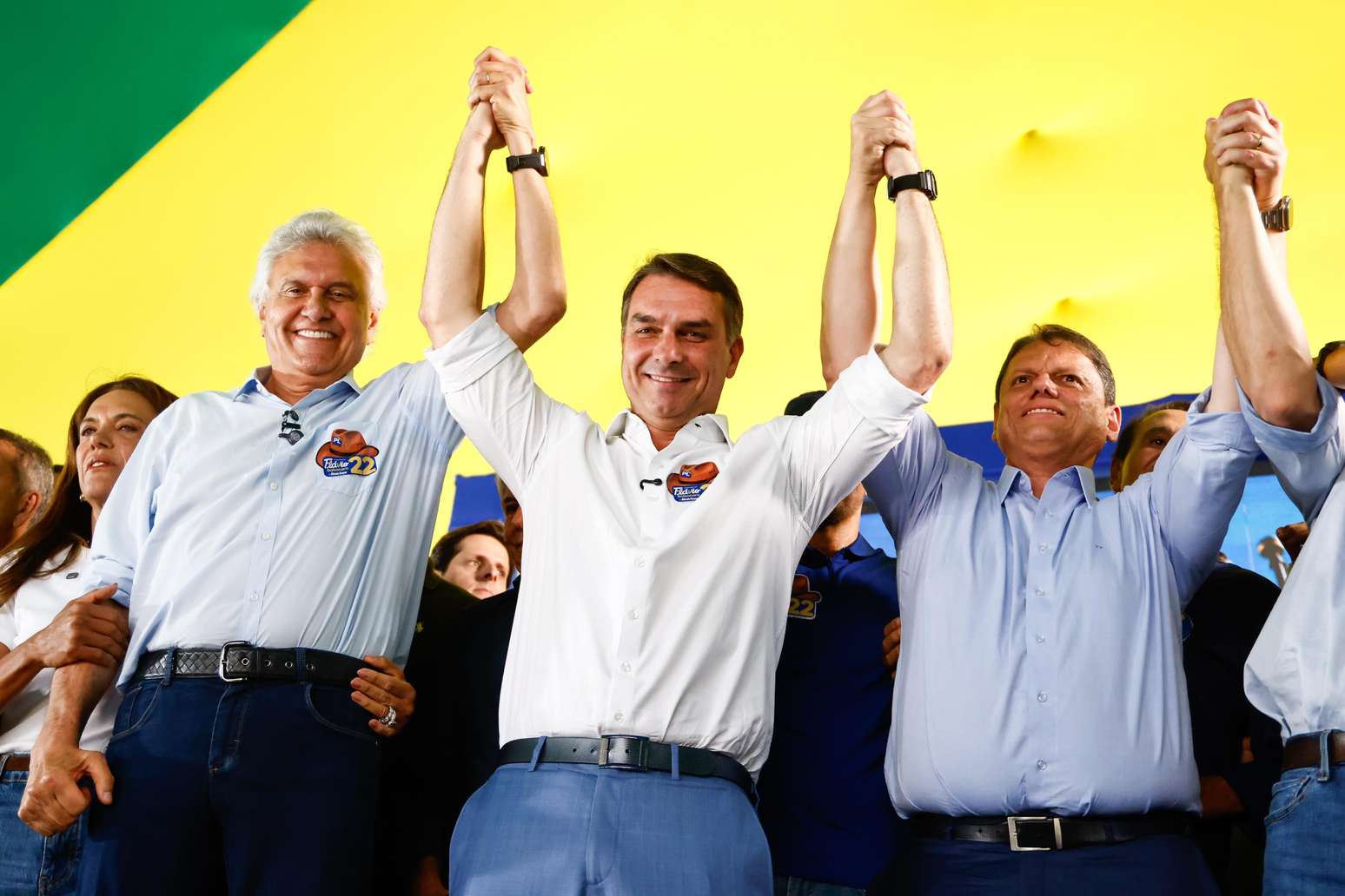 Ronaldo Caiado (PSD) apoiou Fl&aacute;vio Bolsonaro (PL) nas elei&ccedil;&otilde;es, mas reconheceu o resultado democr&aacute;tico