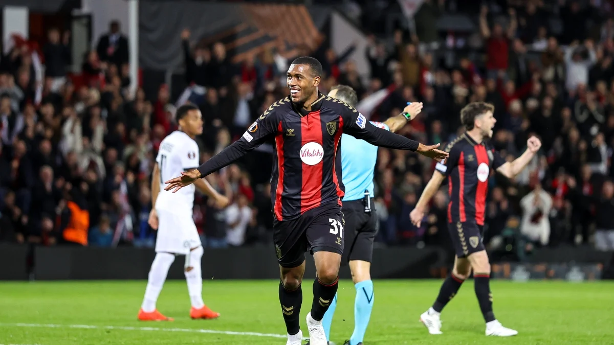 Rayan e Evanilson marcam e Bournemouth segue invicto na Liga Europa