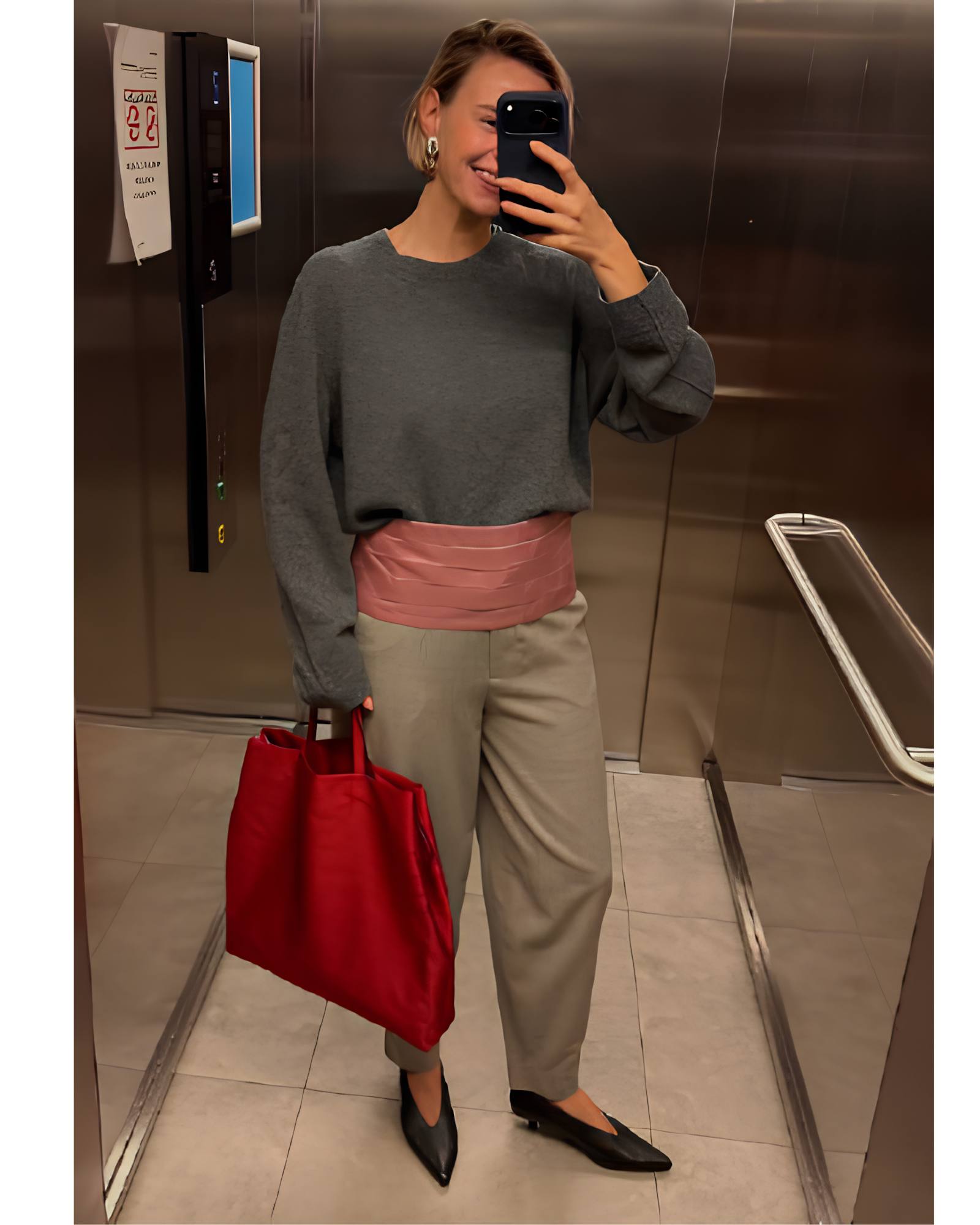 Inspiração de look com cummerbund colorido @maria.nastyle / (Reprodução Pinterest)