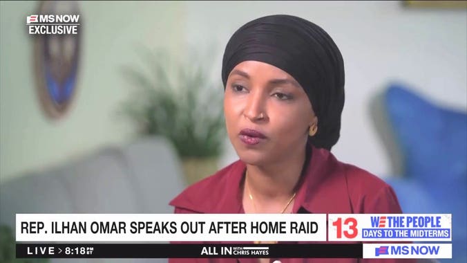 Ilhan Omar acredita que a operação do Trump em sua residência teve como objetivo 'intimidar e assustar pessoas' para que não votassem.
