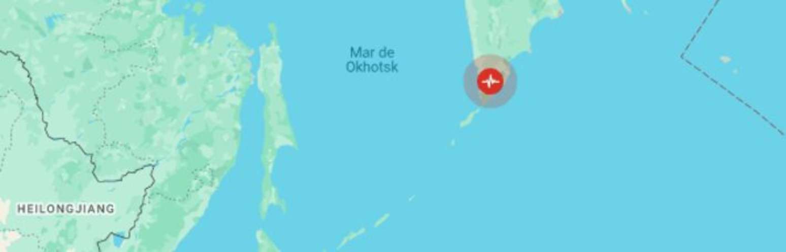 Tremor foi registrado na Pen&iacute;nsula de Kamchatka, no extremo leste da R&uacute;ssia