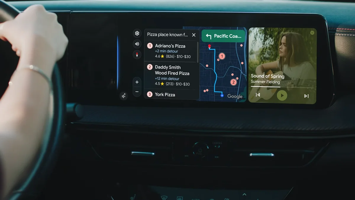 Carro com Android Auto