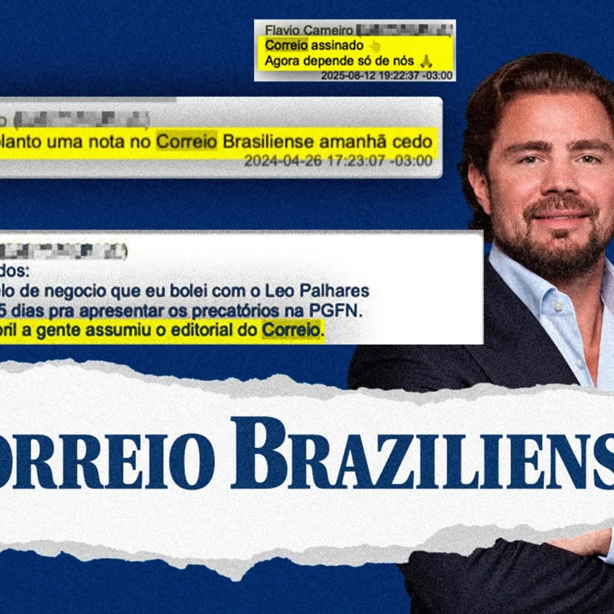 Vorcaro e sócio assinaram compra do Correio Braziliense: "A gente assumiu o editorial"