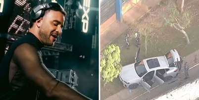 DJ &eacute; preso ap&oacute;s dirigir embriagado, atropelar e matar morador de rua em SP Foto: Reprodu&ccedil;&atilde;o/Instagram e Reprodu&ccedil;&atilde;o/TV Globo