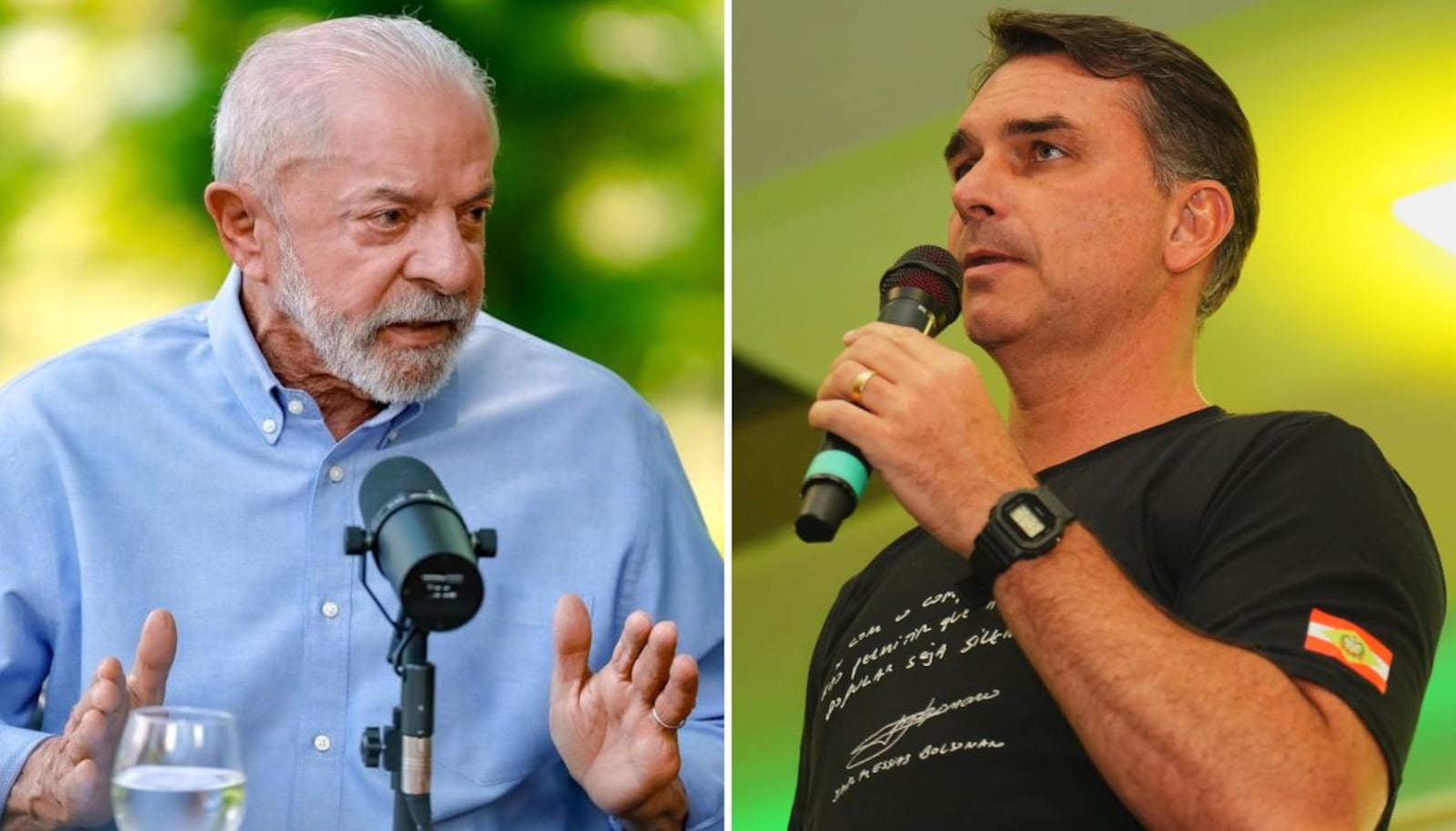 Lula e Flávio Bolsonaro se enfrentam no 2º turno em 25 de outubro Montagem - Ricardo Stuckert/Campanha Lula e Charles Vieira/Campanha Flávio Bolsonaro